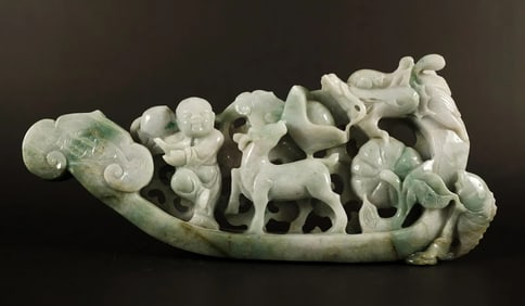 Chinese fine jadeite carving