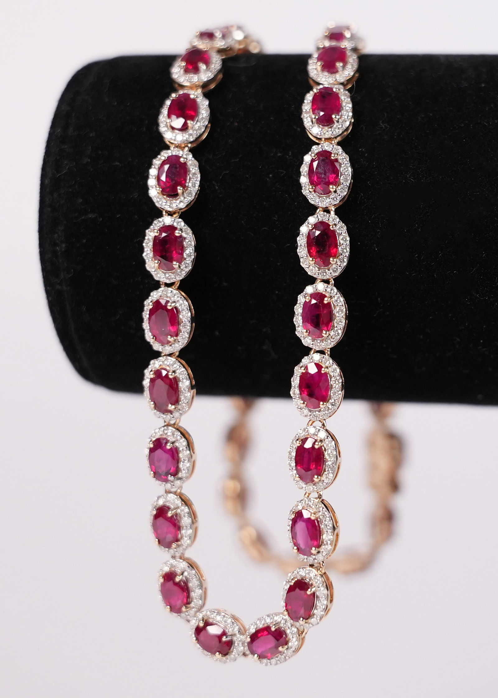 14 kt y/g burmese ruby diamond necklace (1 of 10)