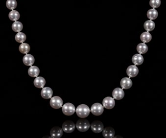 14 kt w/g South Sea pearl necklace