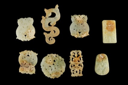 Lots Chinese jade items