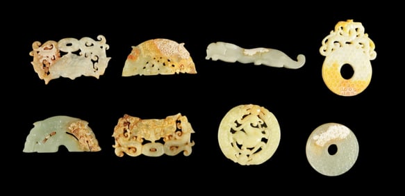 Lots Chinese jade items