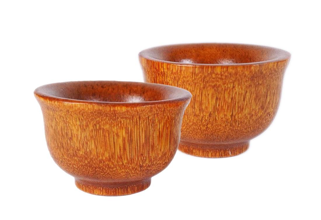 2 Chinese fine carved cups (1 of 6)