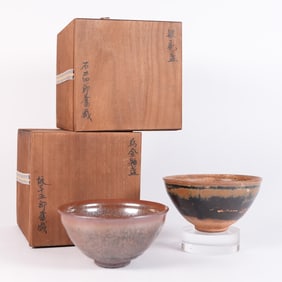 2 Chinese fine bowls with box