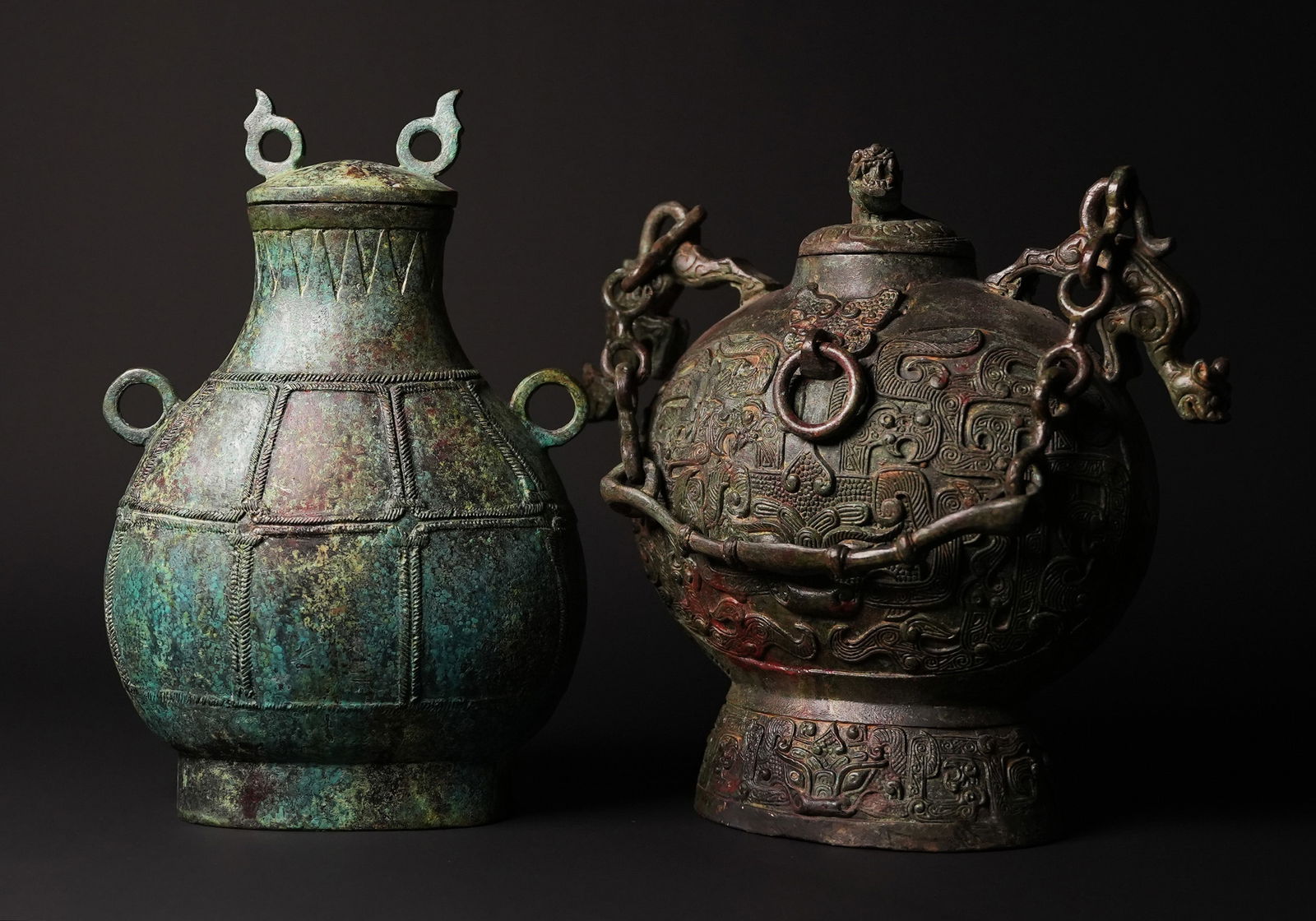 Lots Chinese bronze vessels (1 of 12)