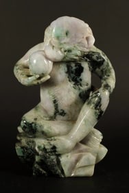Chinese jadeite monkey figure