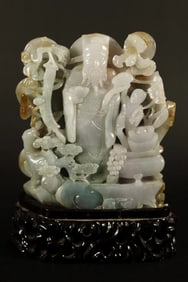 Chinese jadeite carved deity