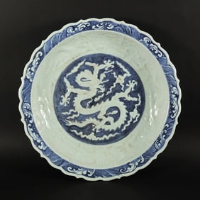 Chinese fine dragon plate