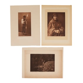 Lots Edward S. Curtis antique photogravures
