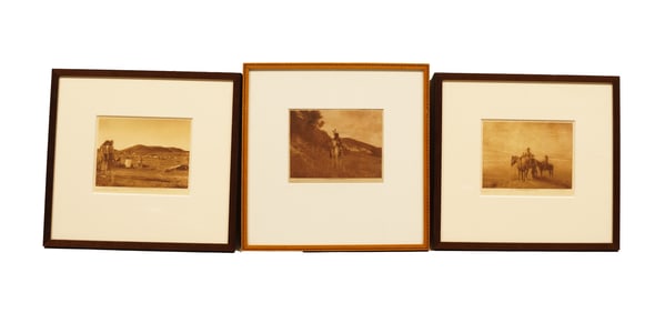 Lots Edward S. Curtis antique photogravures