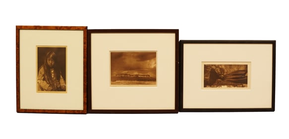 Lots Edward S. Curtis antique photogravures 1904-1910