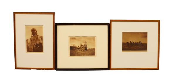 Lots Edward S. Curtis antique photogravures 1904-1910
