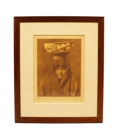 Zuni Woman Edward S. Curtis dated 1903 photogravure
