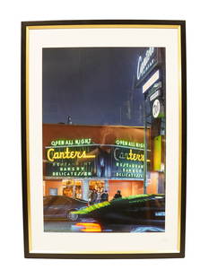A Leico shot photography photo: A Leica shot photography photo framed. H: 38" x W: 26."