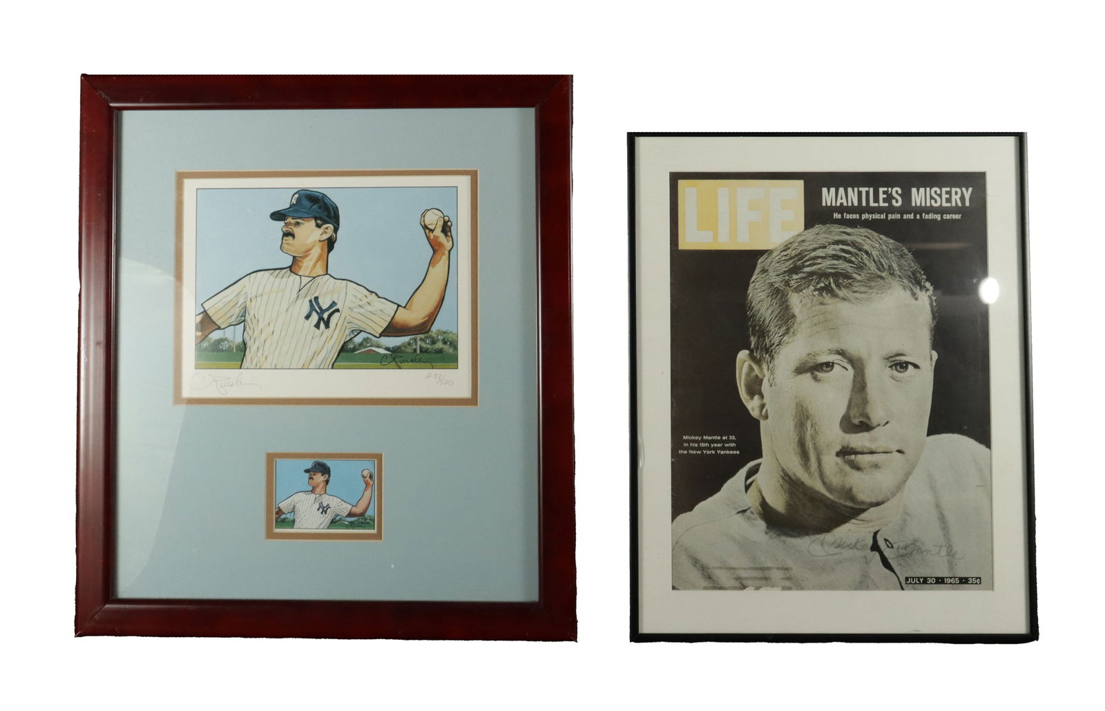 2 baseball legends signed photo (1 of 8)
