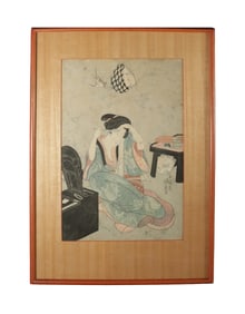 Antique Japanese woodblock