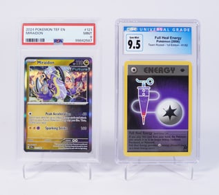 2 graded Pokemon cards PSA CGC