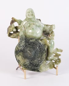 An Asian jade carving