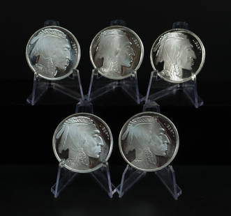 Lots of 5 fine silver .999 troy 1oz American Eagle bullion: Lots of 5 fine silver .999 troy 1 oz American Eagle Bullion 5 1 oz