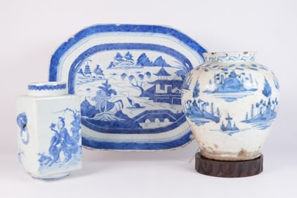 Lots Chinese b/w porcelains