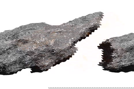 A possible meteorite boulder heavy: A possible meteorite boulder, heavy in weight. All sales are final, no return. H: 7" x W: 15.5."