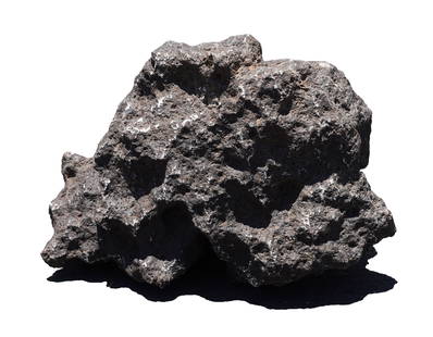 A possible meteorite boulder heavy: A possible meteorite boulder heavy in weight. All sales are final, no return. H: 9" x W: 13.5."
