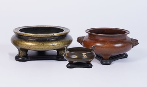 Lots Chinese heavy censers
