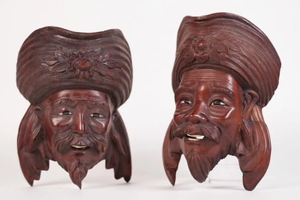 Lots Chinese wooden mask