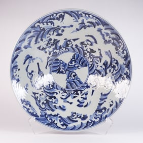 Chinese massive b/w fine bowl