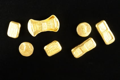 Lots Chinese ingots ungraded