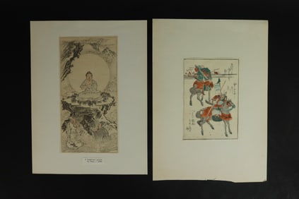 Lots Japanese woodblock painting