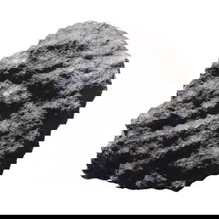 A possible meteorite large boulder: A possible meteorite large boulder, condition selling it as is. All sales are final. H: 13" x W: 12." Very heavy in weight. No return.
