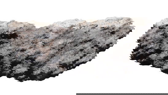 A possible meteorite large boulder: A possible meteorite large boulder, condition selling it as is. All sales are final. H: 13" x W: 12." Very heavy in weight. No return.