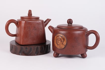 Lots Chinese clay teapots