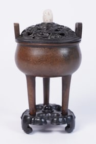 Chinese fine antique bronze censer