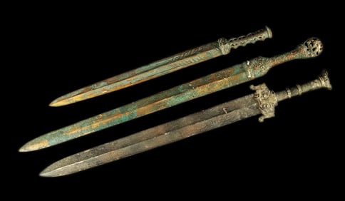 Lots Chinese bronze swords