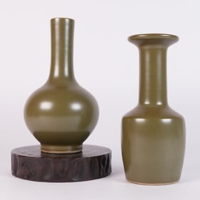 Lots Chinese green vase