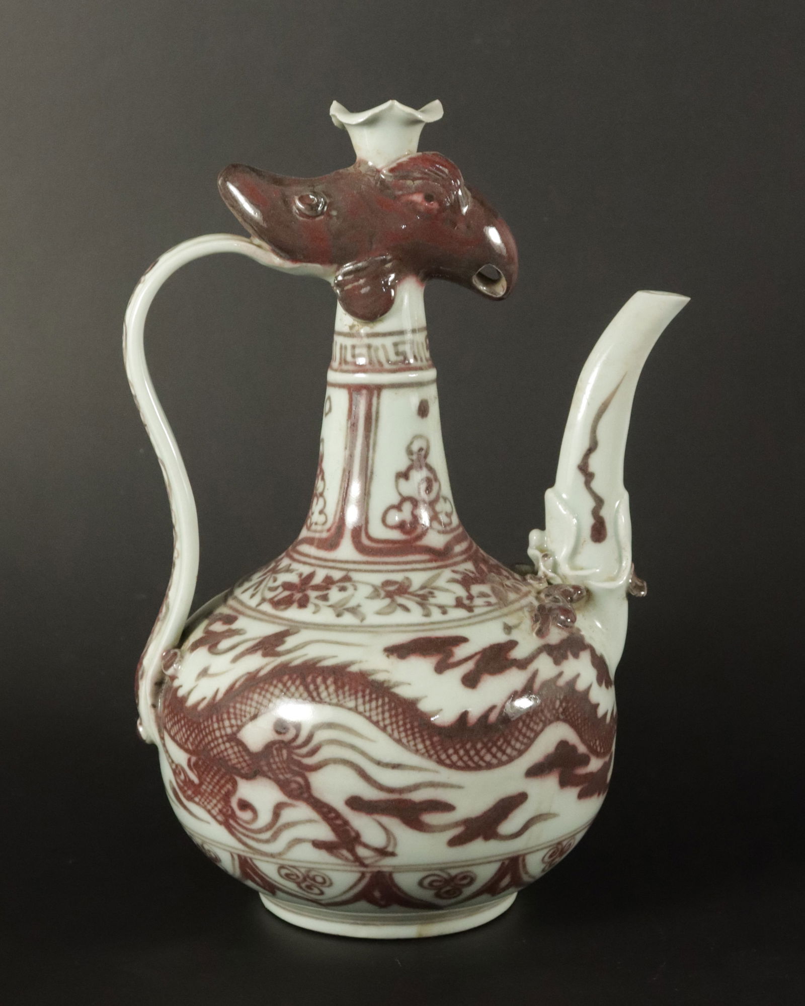 Chinese fine copper red pot (1 of 6)