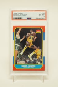 1986 Fleer Magic Johnson PSA 6