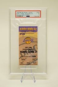 1998 NBA Laker game ticket PSA 5