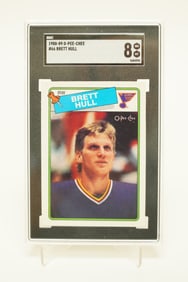 1988 Pee Chee Brett Hull SGC 8