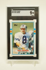 1989 Topps Troy Aikman rookie SGC 9