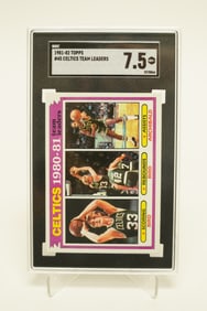 1981 Topps Celtics team leaders SGC 7.5
