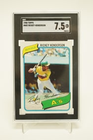 1980 Rickey Henderson Topps SGC 7.5