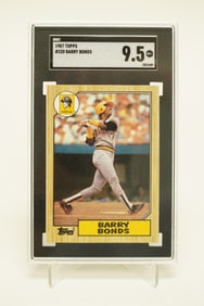 1987 Topps Barry Bonds rookie card SGC 9.5