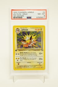 1999 Pokemon Jolteon PSA 8 1st edition