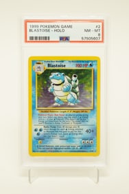 1999 Pokemon Blastoise PSA 8 1st edition