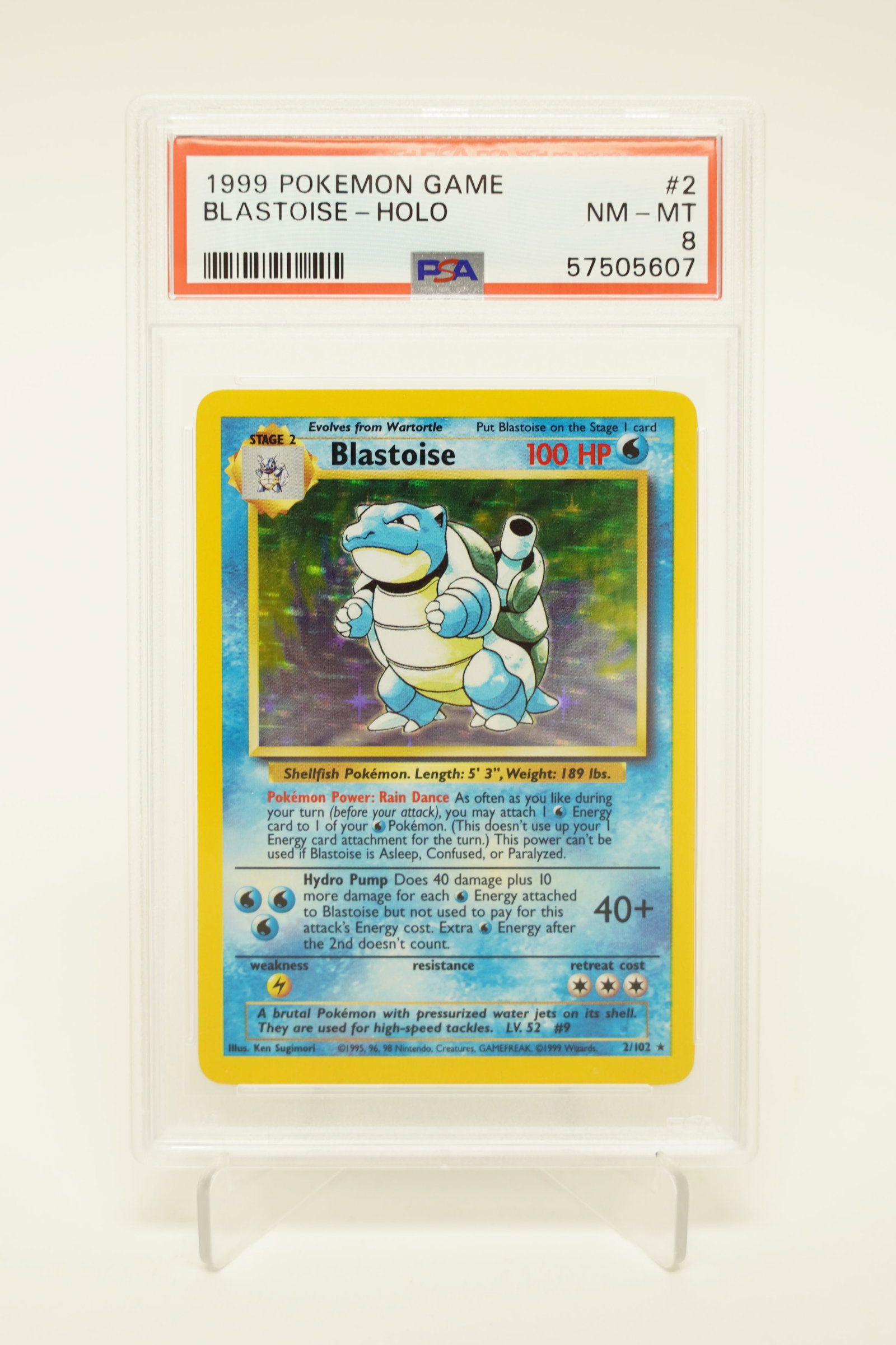 1999 Pokemon Blastoise PSA 8 1st edition (1 of 4)