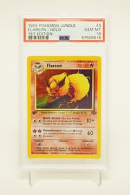 1999 Pokemon Flareon holo PSA 10 1st edition