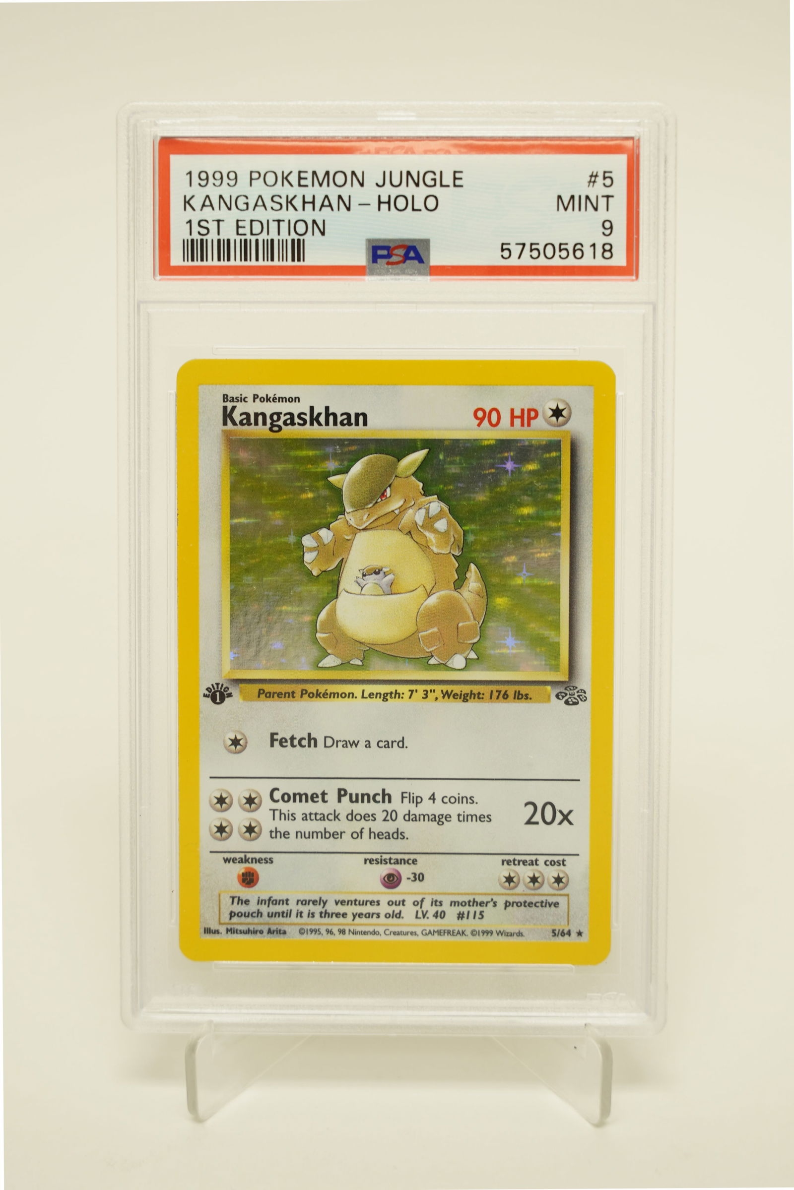 1999 Pokemon Kangaskhan PSA 9 1st edition (1 of 4)