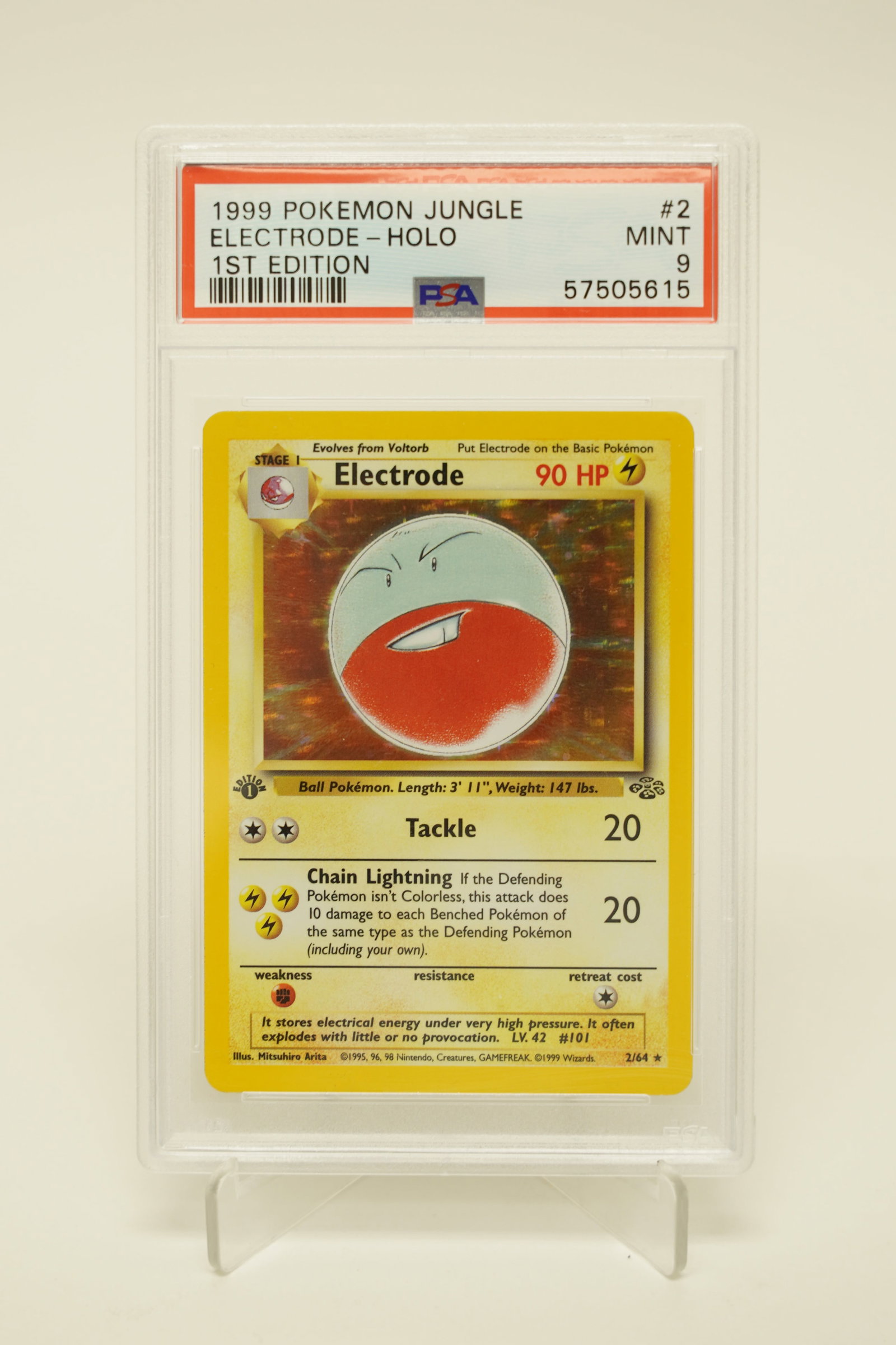 1999 Pokemon Electrode holo PSA 9 1st edition (1 of 4)